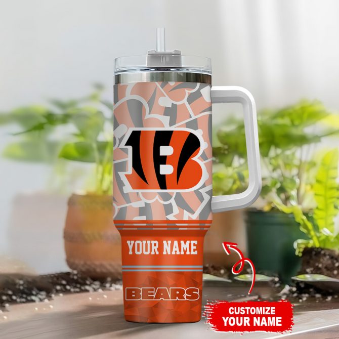 Personalized Football Team Tumbler Mug - Custom Name & Logo Design - Image 2
