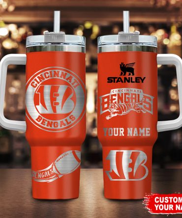 Custom Cincinnati Bengals Tumbler - Personalized Stanley Cup Gift
