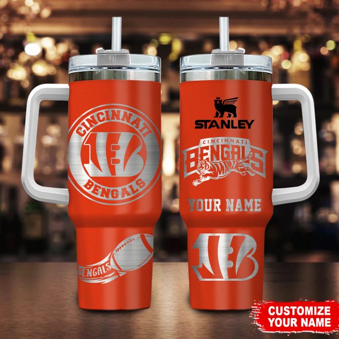 Custom Cincinnati Bengals Tumbler - Personalized Stanley Cup Gift