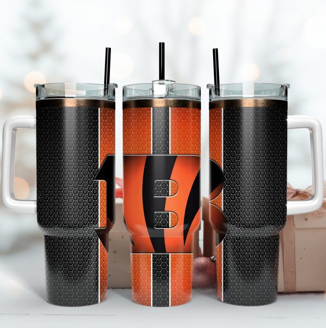Sleek Football-Themed Tumbler with Handle - Perfect Gift for Sports Fans