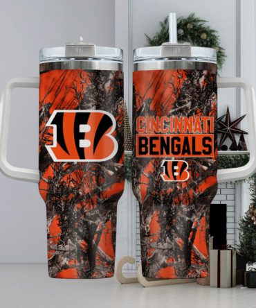 Cincinnati Bengals Insulated Tumbler - Double Wall, Leak-Proof Travel Mug
