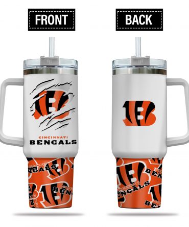Cincinnati Bengals Tumbler Cup with Straw - Durable & Stylish Fan Gear