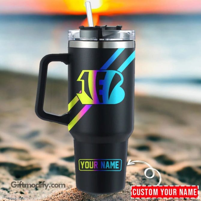 Customizable Insulated Travel Mug with Handle - Add Your Name!