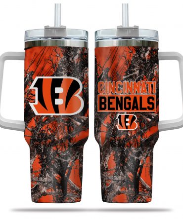 Cincinnati Bengals Insulated Tumbler with Handle - Camouflage Design