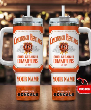Customizable Cincinnati Bengals Tumbler - Personalized Fan Gift