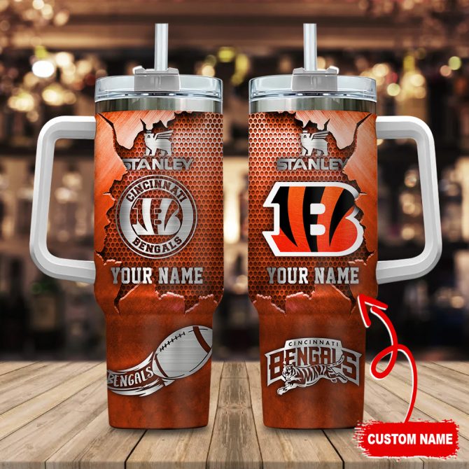 Customizable Cincinnati Bengals Tumbler - Personalized NFL Fan Gift