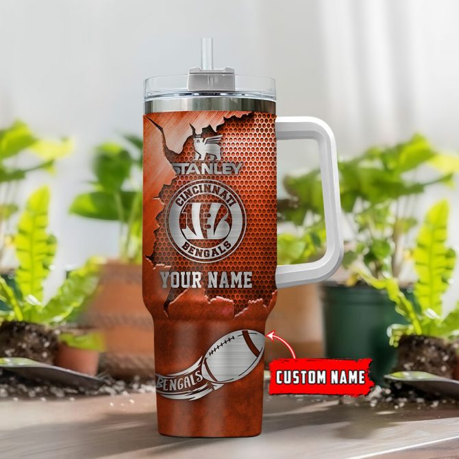 Customizable Cincinnati Bengals Tumbler - Personalized NFL Fan Gift - Image 2