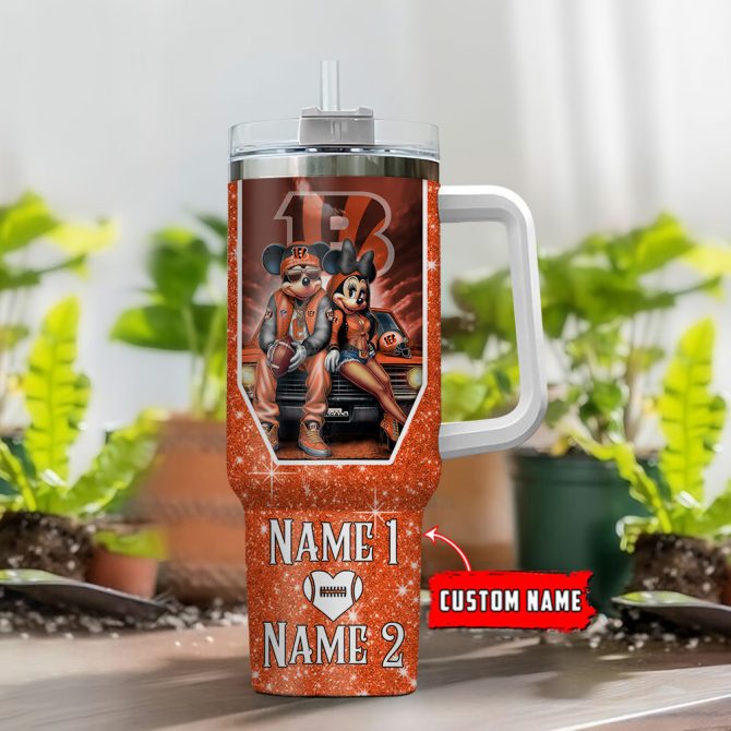 Custom Name Cincinnati Bengals Tumbler - Personalized Gift for Football Fans - Image 2