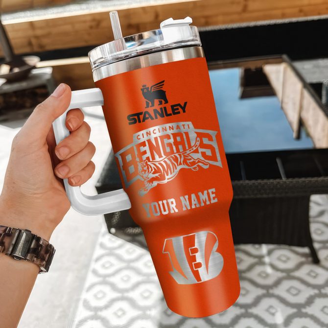 Custom Cincinnati Bengals Tumbler - Personalized NFL Fan Gift - Image 3