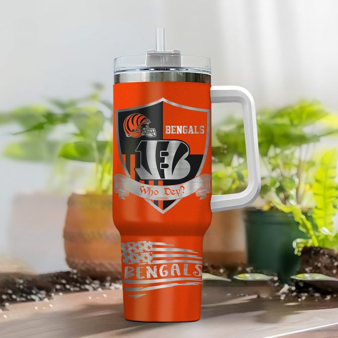 Custom Cincinnati Bengals Tumbler - Personalized NFL Fan Gift - Image 2