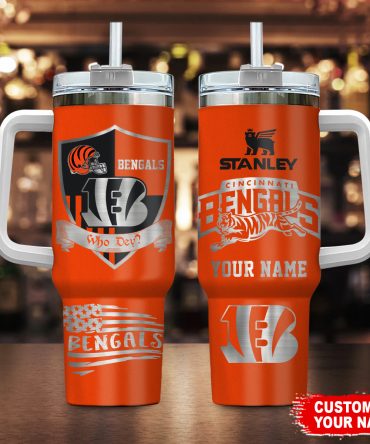 Custom Cincinnati Bengals Tumbler - Personalized NFL Fan Gift