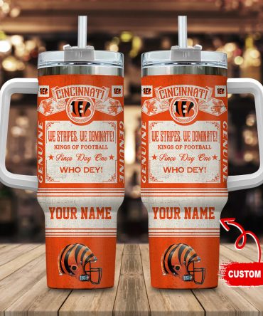 Custom Cincinnati Football Tumbler - Personalized Gift for Fans