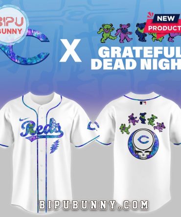 Cincinnati Reds 2025 Grateful Dead Night Baseball Jersey
