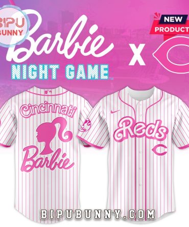 Cincinnati Reds MLB x Barbie Night Game Baseball Jersey