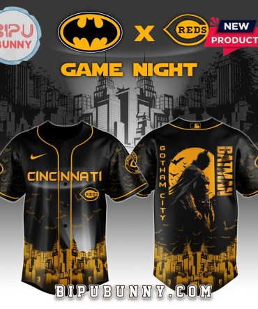 Cincinnati Reds MLB x Batman Game Night Baseball Jersey