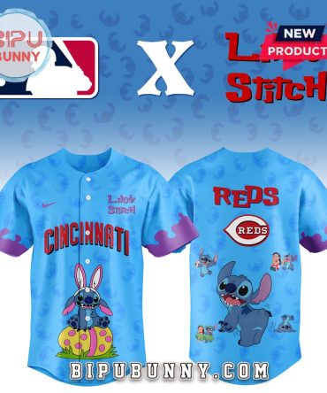 Cincinnati Reds MLB x Lilo and Stitch Baseball Jersey