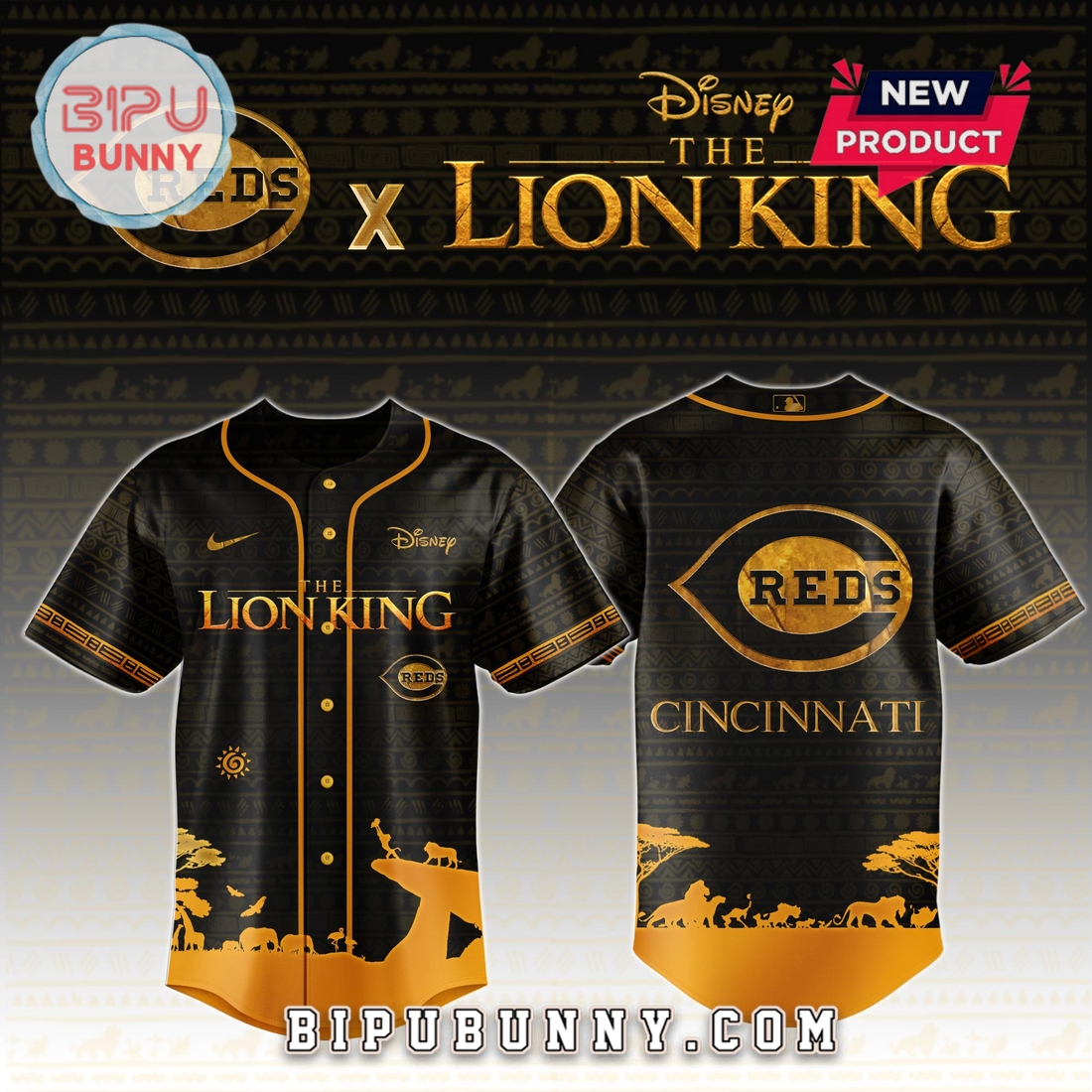 Cincinnati Reds x The Lion King Exclusive Baseball Jersey