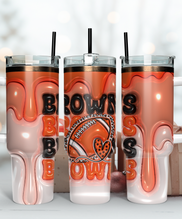 Stylish Football-Themed Tumbler with Lid & Straw - Perfect Gift for Fans!