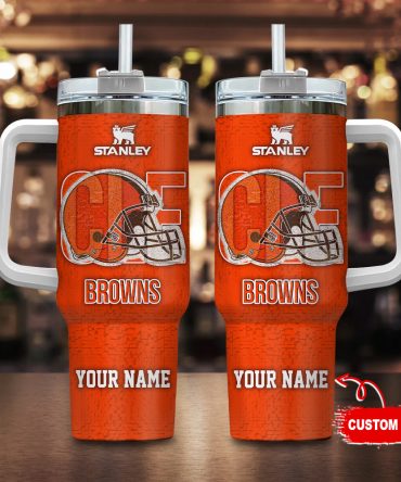 Custom NFL Team Tumbler with Handle - Personalize Your Name - Perfect for Fans