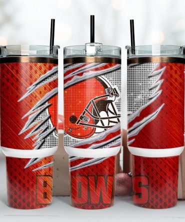 Rugged Football Team Tumbler - Insulated Travel Mug with Handle & Straw