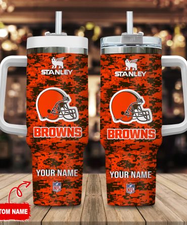 Customizable NFL Team Insulated Tumbler with Straw and Handle - Personalized Gift