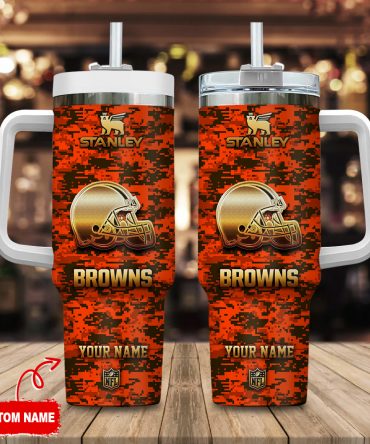 Personalized NFL Football Team Tumbler with Straw - Custom Name Option