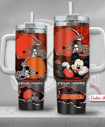 Custom Football & Cartoon Character Tumbler - Personalized Gift