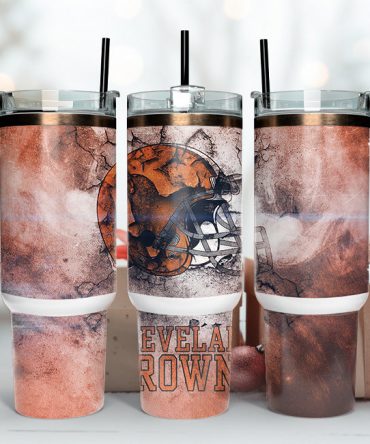 Cleveland Football Team Tumbler - Double-Walled Insulated Travel Mug