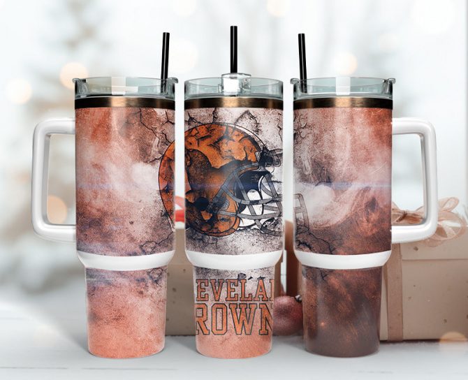 Cleveland Football Team Tumbler - Double-Walled Insulated Travel Mug
