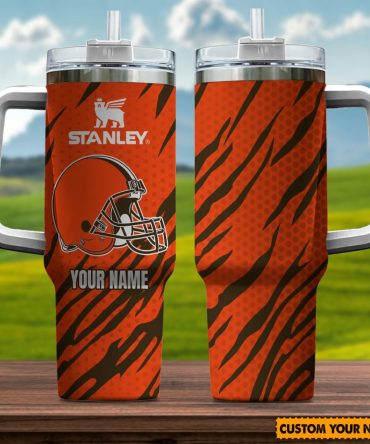 Personalized Football Team Tumbler with Handle - Perfect Gift for Fans