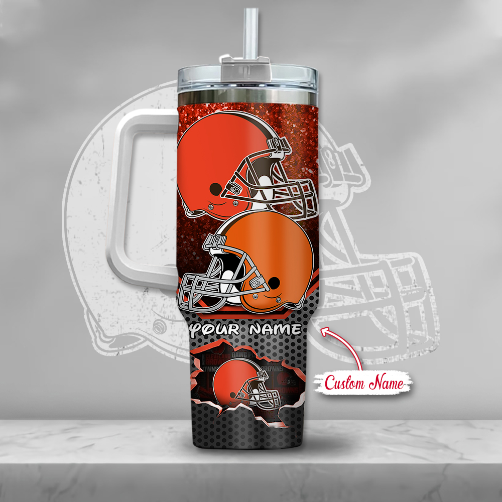 Custom Football & Cartoon Character Tumbler - Personalized Gift - Image 3