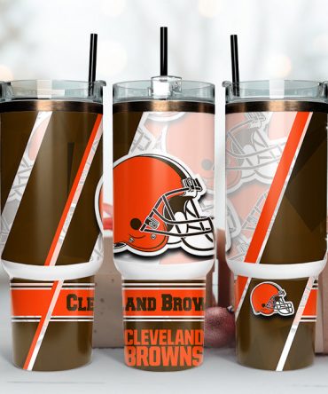 Cleveland Browns Insulated Tumbler with Straw - Perfect Gift for Fans