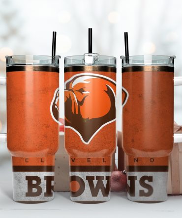 Cleveland Football Team Insulated Tumbler with Straw - 40oz Travel Mug