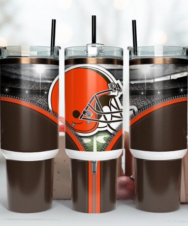 Football Fan Tumbler with Handle - Insulated Travel Mug for Game Day