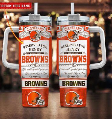 Custom Cleveland Browns Personalized Tumbler - Perfect Gift for Fans