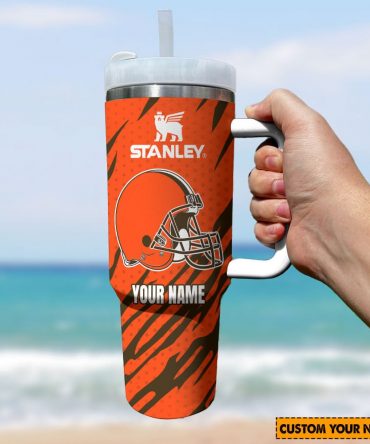 Customizable Stanley Tumbler - Personalized Sports Fan Gift