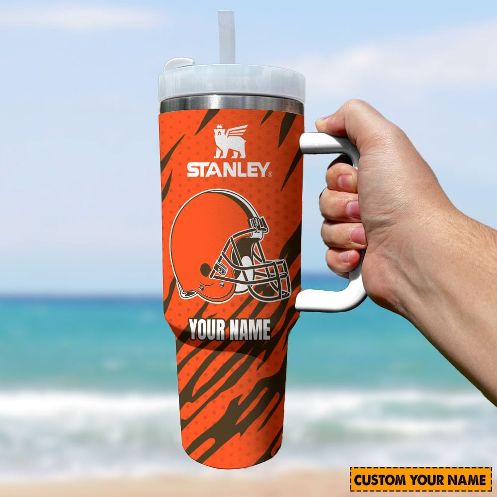 Customizable Stanley Tumbler - Personalized Sports Fan Gift