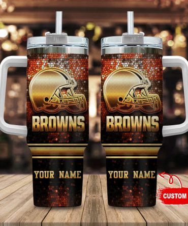Customizable Football Team Tumbler with Handle - Personalized Fan Gear