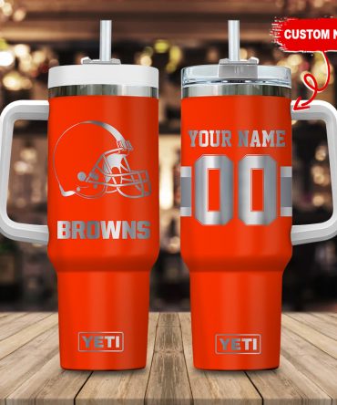 Personalized YETI NFL Team Tumbler - Custom Name & Number