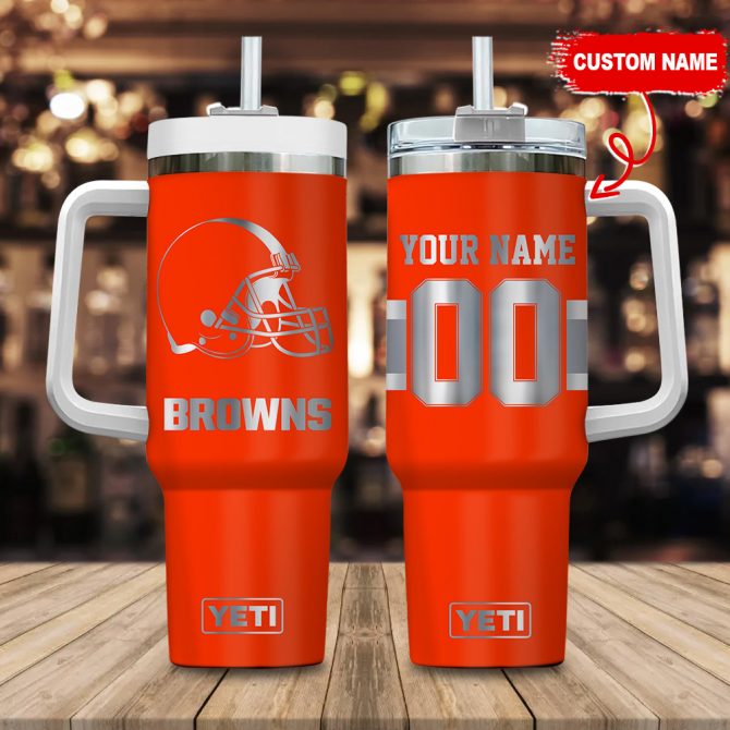 Personalized YETI NFL Team Tumbler - Custom Name & Number