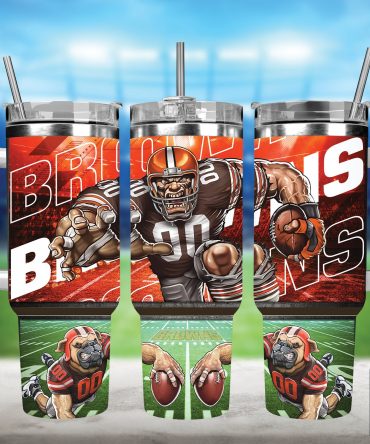 Ultimate Football Fan Tumbler with Handle and Straw - Game Day Essential