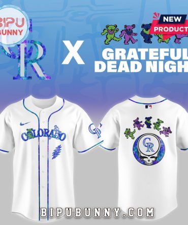 Colorado Rockies 2025 Grateful Dead Night Baseball Jersey