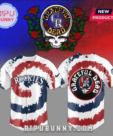 Colorado Rockies MLB x Grateful Dead Baseball Jersey