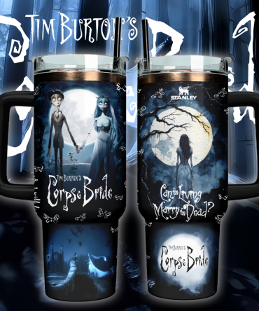 Corpse Bride x Halloween Custom Stanley Cup 40 oz 30 oz Tumbler With Handle