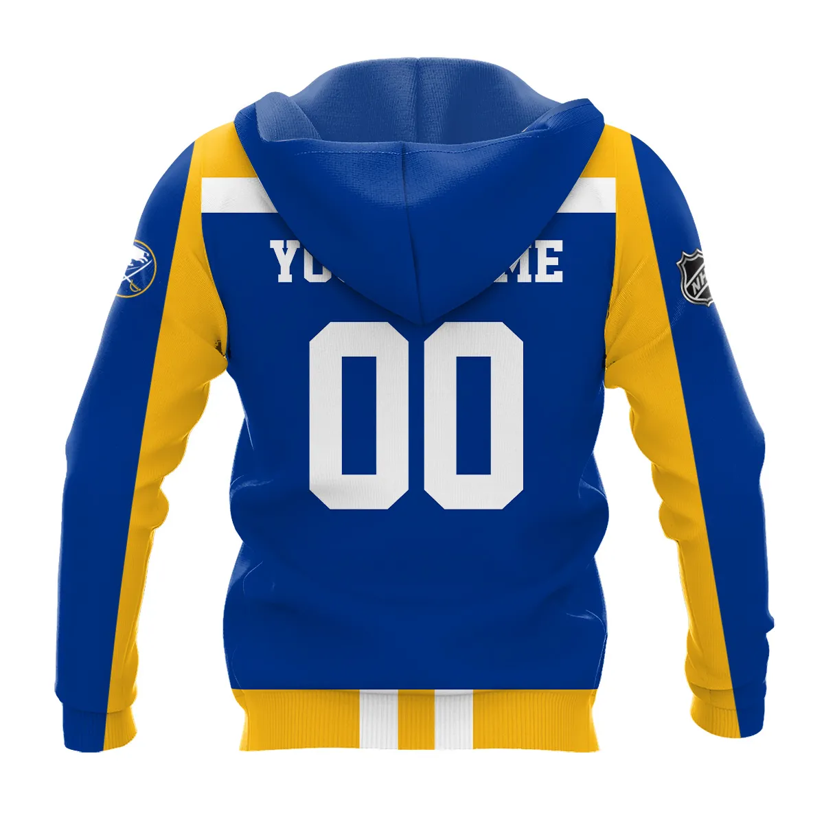 Custom Name & Number NHL Buffalo Sabres Exclusive All Over Prints HONHL3110A01BSHD - Hoodie - Image 3