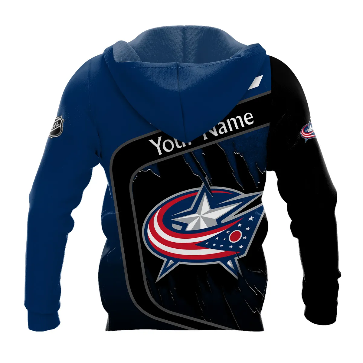 Custom Name & Number NHL Columbus Blue Jackets Exclusive All Over Prints BLNHL311024A1CBJHD - Hoodie - Image 3