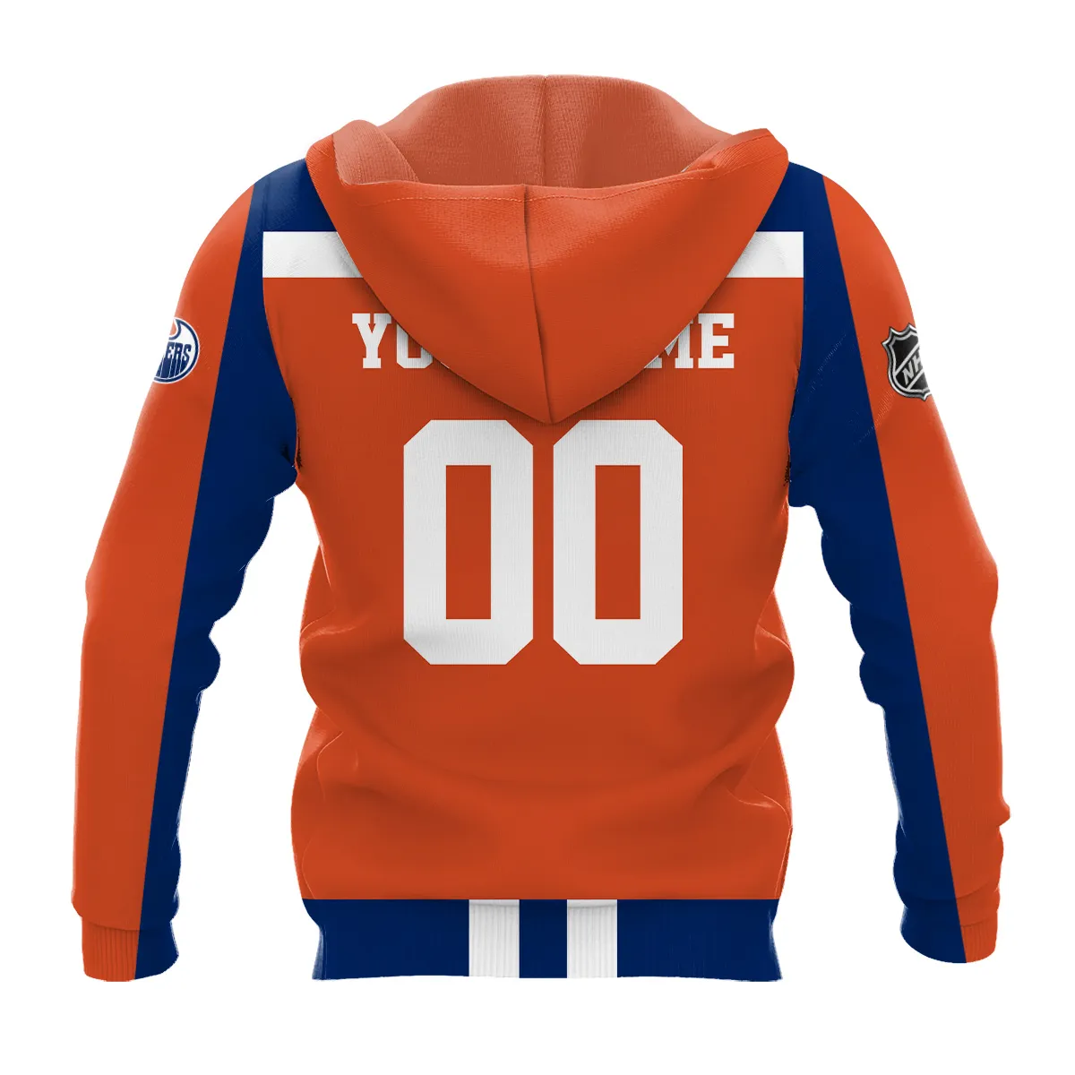 Custom Name & Number NHL Edmonton Oilers Exclusive All Over Prints HONHL3110A01EOHD - Hoodie - Image 3