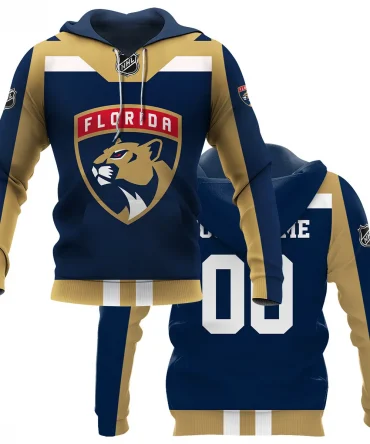 Custom Name &amp; Number NHL Florida Panthers Exclusive All Over Prints HONHL3110A01FPHD - Hoodie