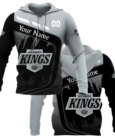 Custom Name &amp; Number NHL Los Angeles Kings Exclusive All Over Prints BLNHL311024A1LAKHD - Hoodie