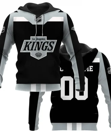 Custom Name &amp; Number NHL Los Angeles Kings Exclusive All Over Prints HONHL3110A01LAKHD - Hoodie